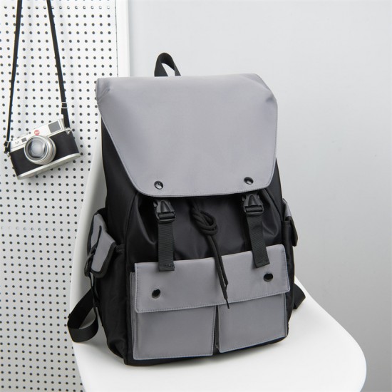 New Dual-Shoulder Bag Large Capacity Leisure Business Backpack High Appearance Quality Backpack Women College Student Backpack Leisure Dual-Shoulder Bag