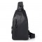 Men's casual trendy chest bag, men's casual chest bag, lightweight and functional casual bag with color contrast, color-matching casual single-shoulder bag for men