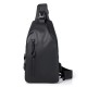 Men's casual trendy chest bag, men's casual chest bag, lightweight and functional casual bag with color contrast, color-matching casual single-shoulder bag for men