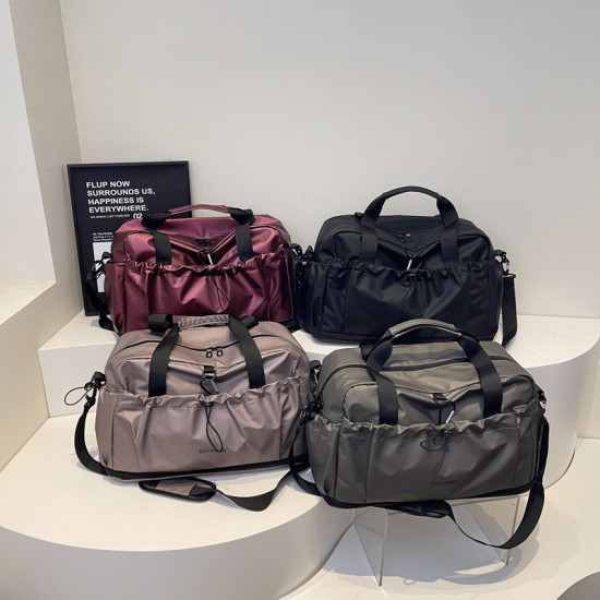 Cross-border lightweight and casual simple men's double-shoulder bag, multi-purpose commuting backpack, business backpack with large capacity and double-shoulder bag