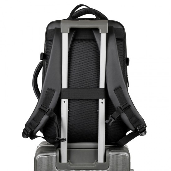 Newly designed men's business double shoulder backpacks - large capacity for business and office use, casual travel backpacks for short trips, computer backpacks for business and office use.