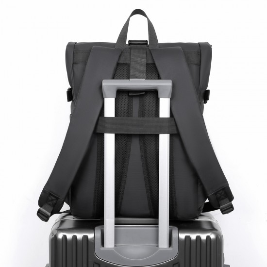 New backpack - double shoulder bag for men, large capacity outdoor travel double shoulder bag, lightweight casual commuting double shoulder bag for men