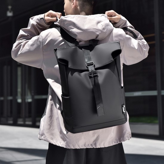 Newly designed casual business computer bag, large-capacity backpack for men, double-shoulder bag for business and commuting, travel and casual double-shoulder bag