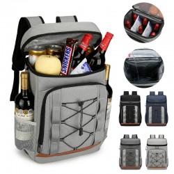 Cross-border men's double shoulder bags - large capacity casual travel backpacks for business trips, business and office computer backpacks for commuting and travel.