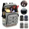 Cross-border men's double shoulder bags - large capacity casual travel backpacks for business trips, business and office computer backpacks for commuting and travel.