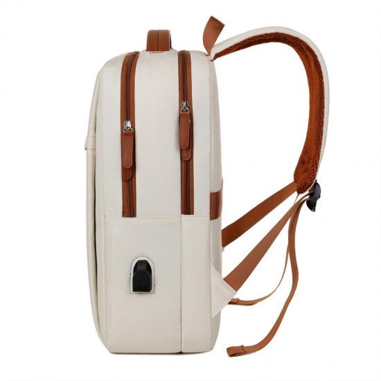 Large capacity backpack, double-shoulder bag for students, schoolbag for middle school, junior high school, university, casual and fashionable trend double-shoulder bag.