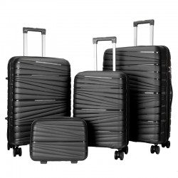 Customized Wholesale Cross-border PP Trolley Case Fashionable Travel Trolley Case PP Hard Shell Case 20-Inch Check-in Box Luggage