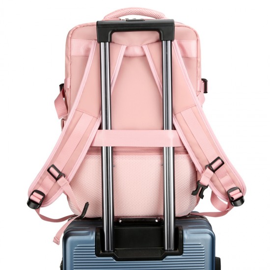 Cross-border women's travel double-shoulder bag with large capacity, extra large, lightweight, multi-functional luggage backpack for short trips. Business travel bag for men. Trendy rolled-edge travel double-shoulder bag for men.