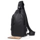 Men's casual trendy chest bag, men's casual chest bag, lightweight and functional casual bag with color contrast, color-matching casual single-shoulder bag for men