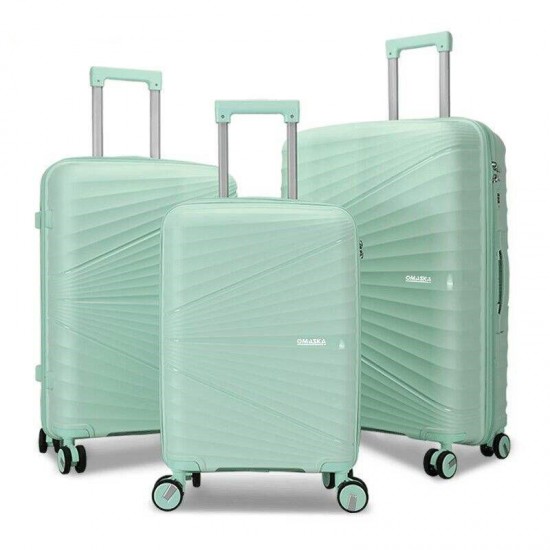 Fashionable Travel Trolley Case 20-Inch Check-in Box Silent Wheeled Luggage PP Trolley Case Hard Shell