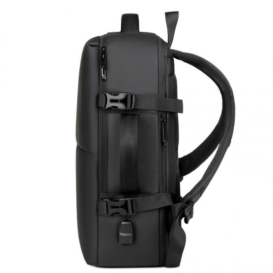 2024 New Nylon Fabric Backpack College Student Backpack Men Dual-Shoulder Backpack Large Capacity Outdoor Business Travel Bag Leisure